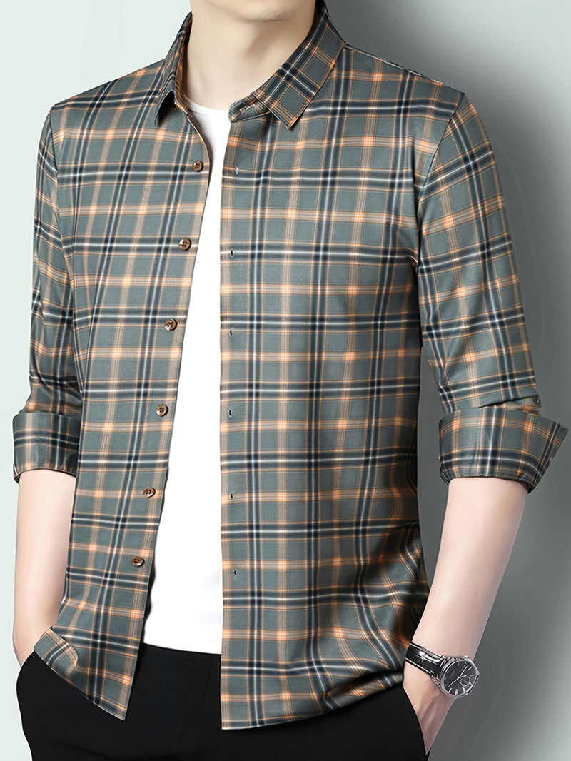 Highland Classic Check Regular Fit Office Shirt