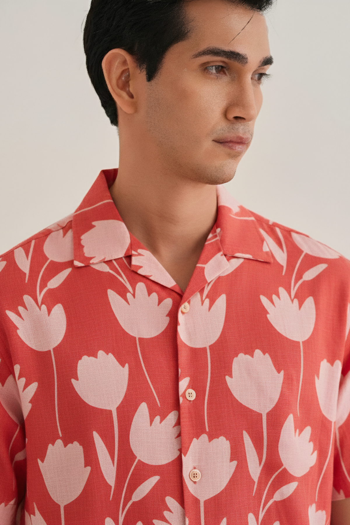 Rust Floral Shirt