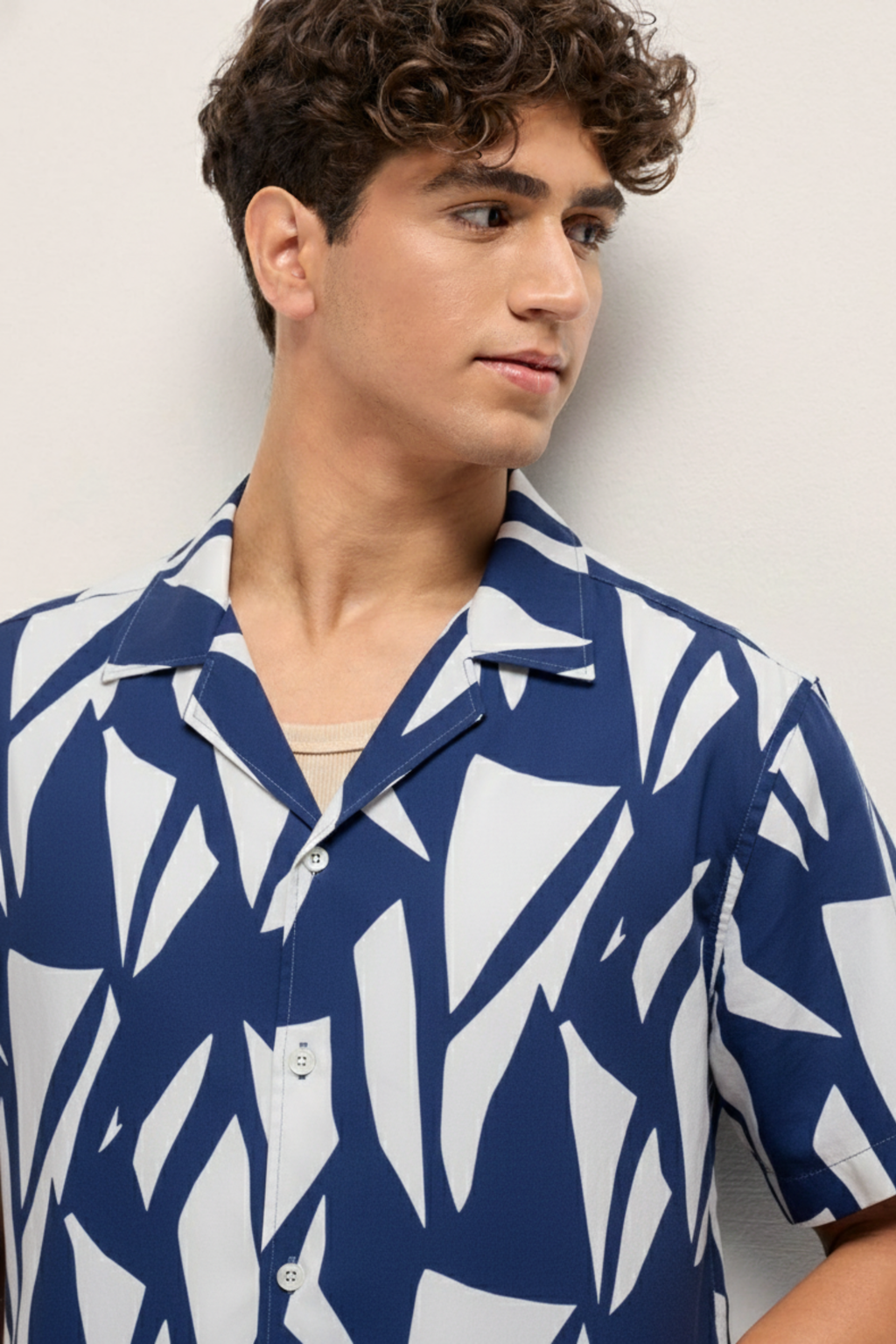 Indigo Brushstroke Shirt