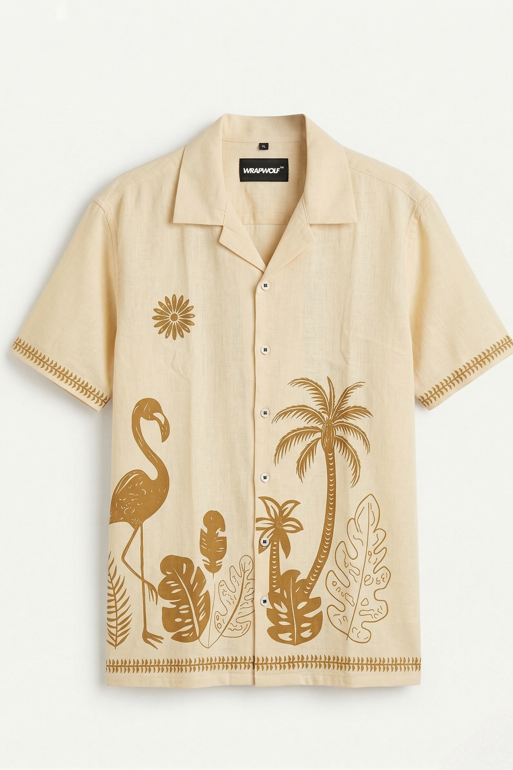 Beige Tropical Shirt