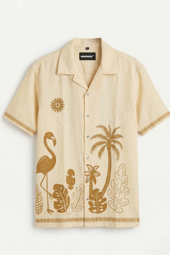 Beige Tropical Shirt
