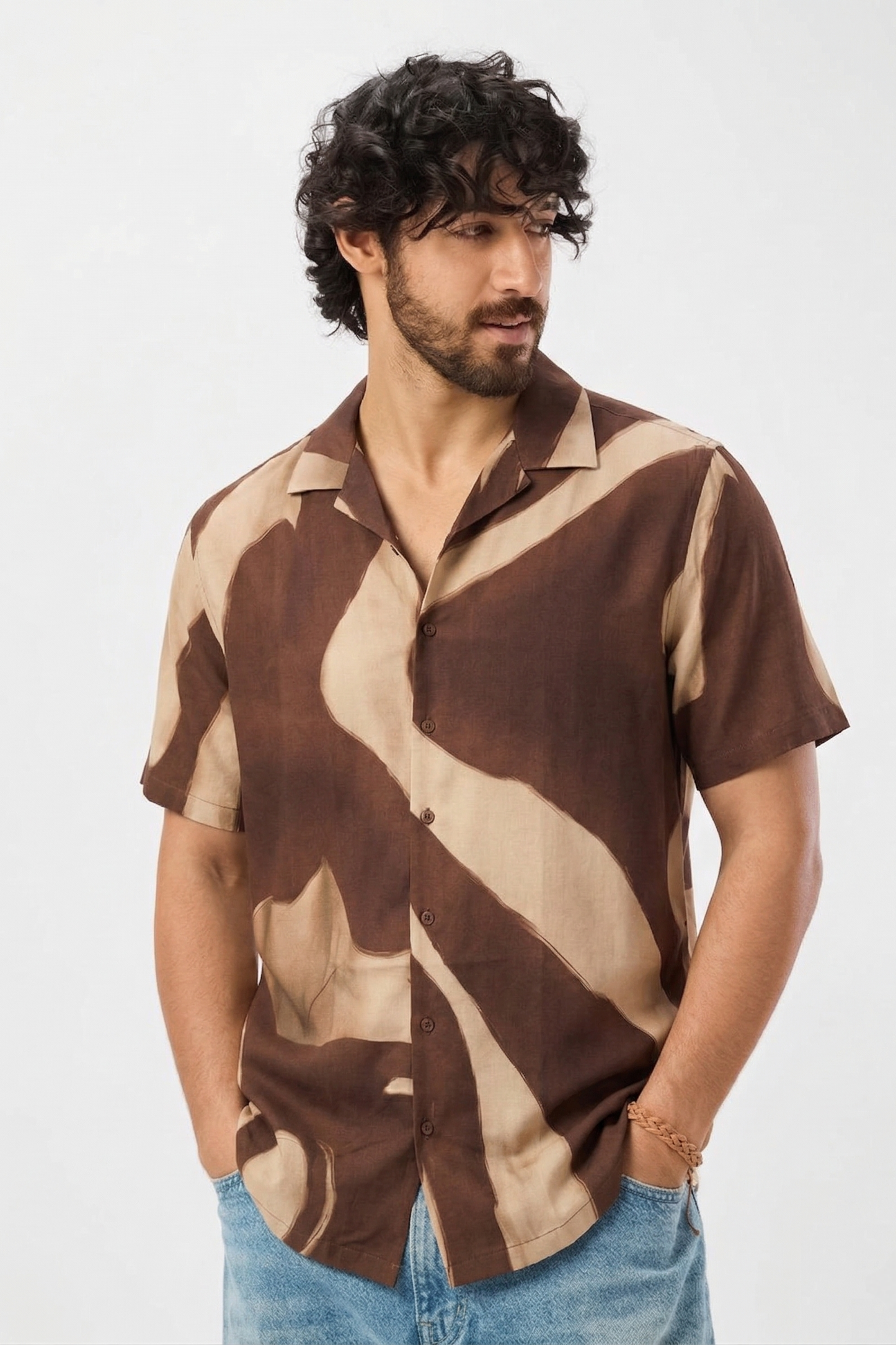 Brown Swirl Shirt