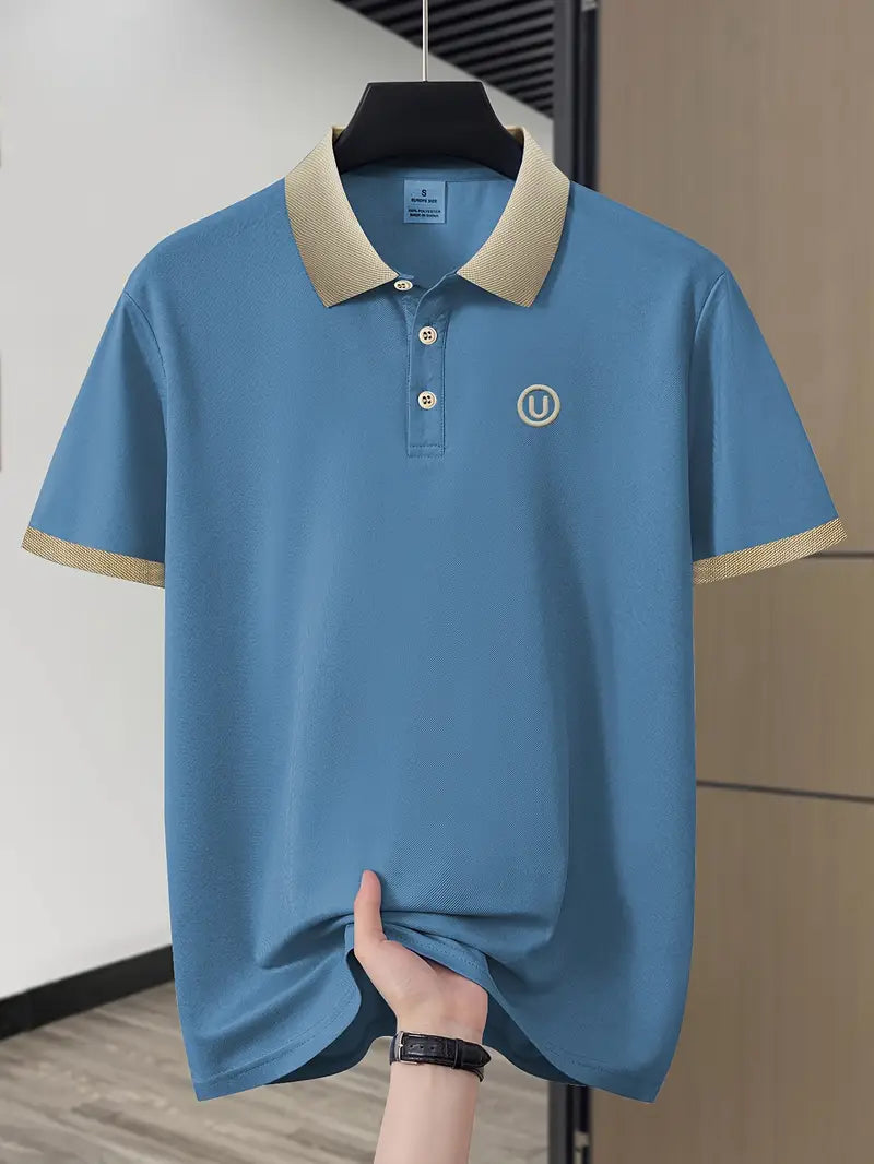 SlateEdge Polo – Blue T-Shirt