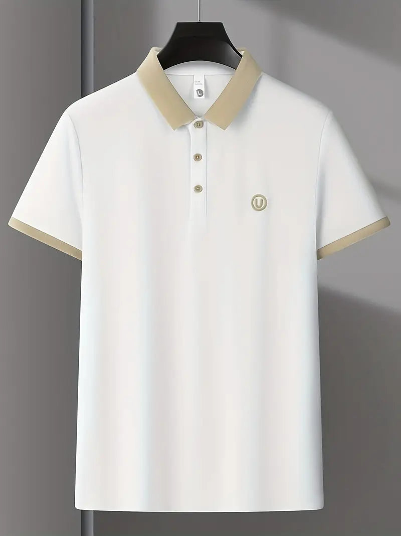 SlateEdge Polo – White T-Shirt