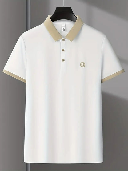 SlateEdge Polo – White T-Shirt