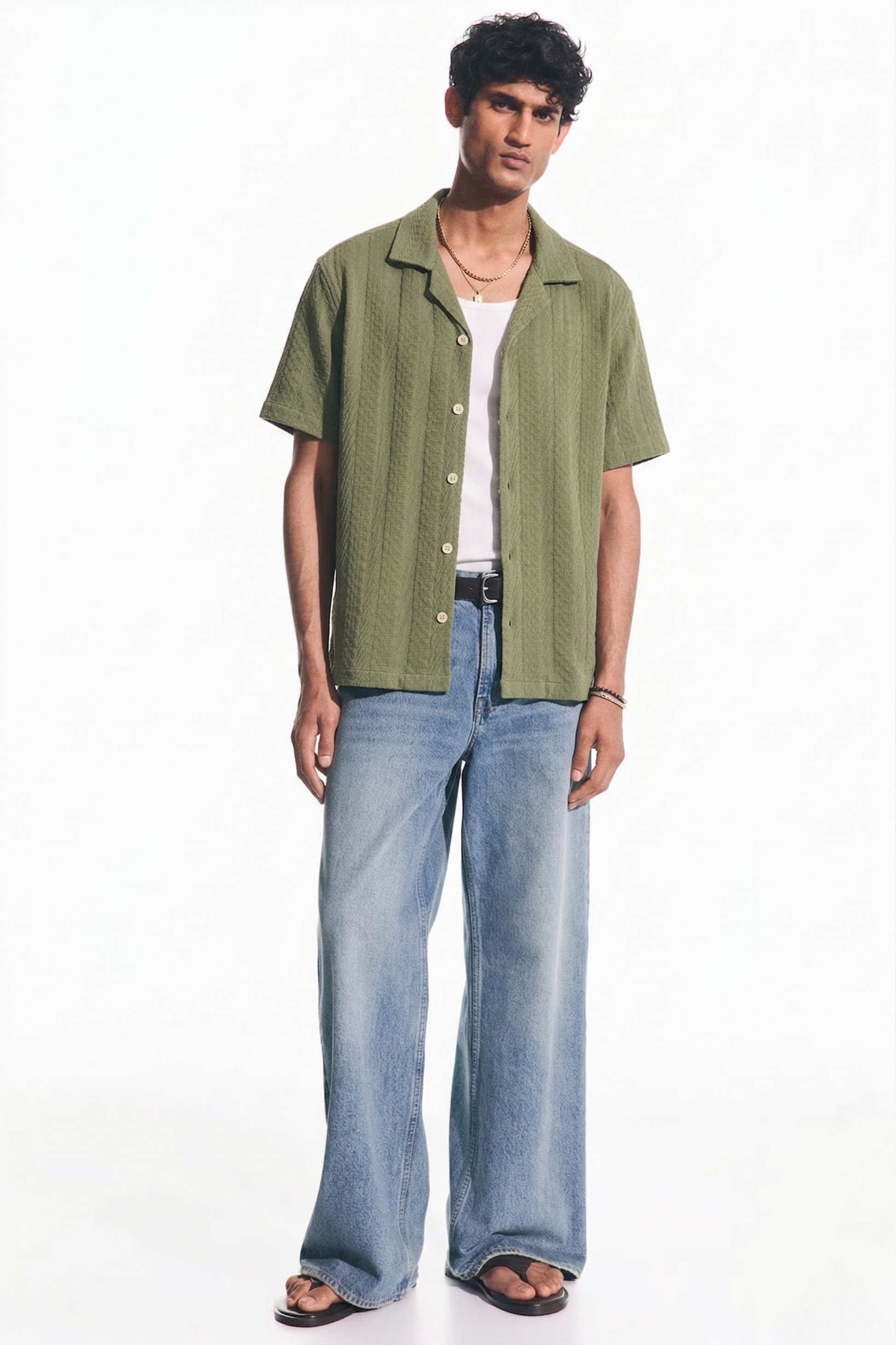 Sage-wood Green Shirt