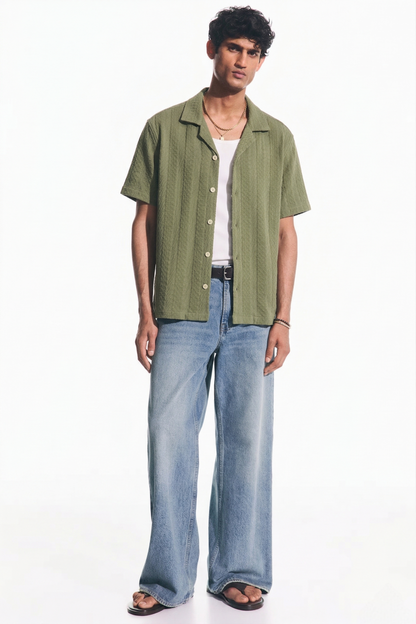 Sage-wood Green Shirt