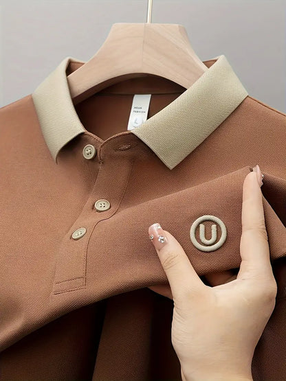 SlateEdge Polo – Orange T-Shirt