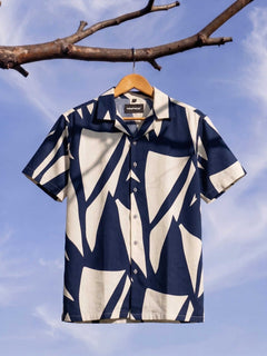 Indigo Brushstroke Shirt
