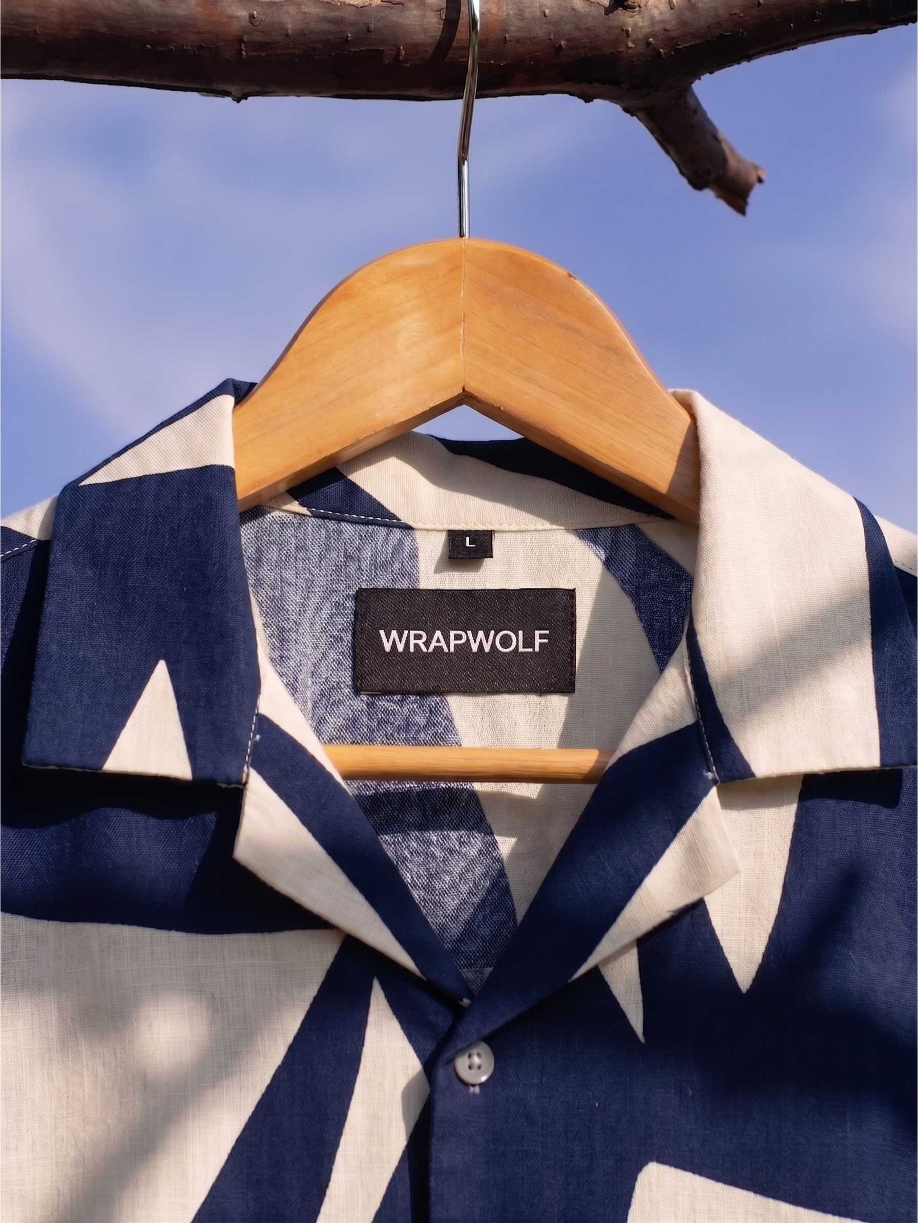 Indigo Brushstroke Shirt