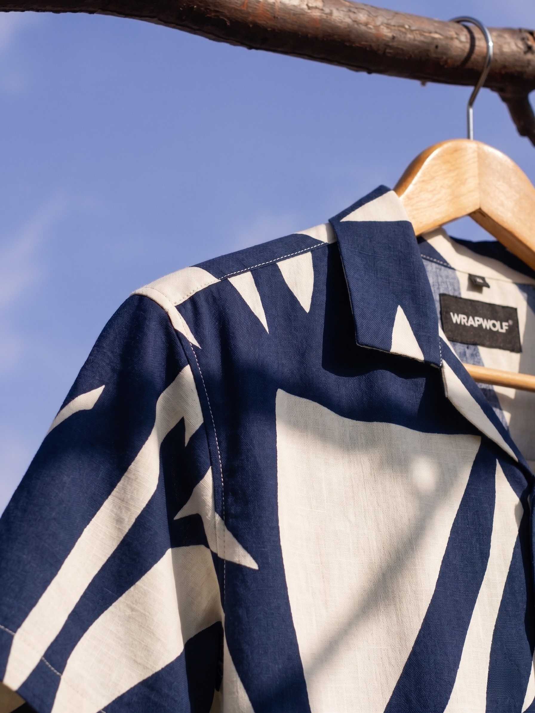 Indigo Brushstroke Shirt
