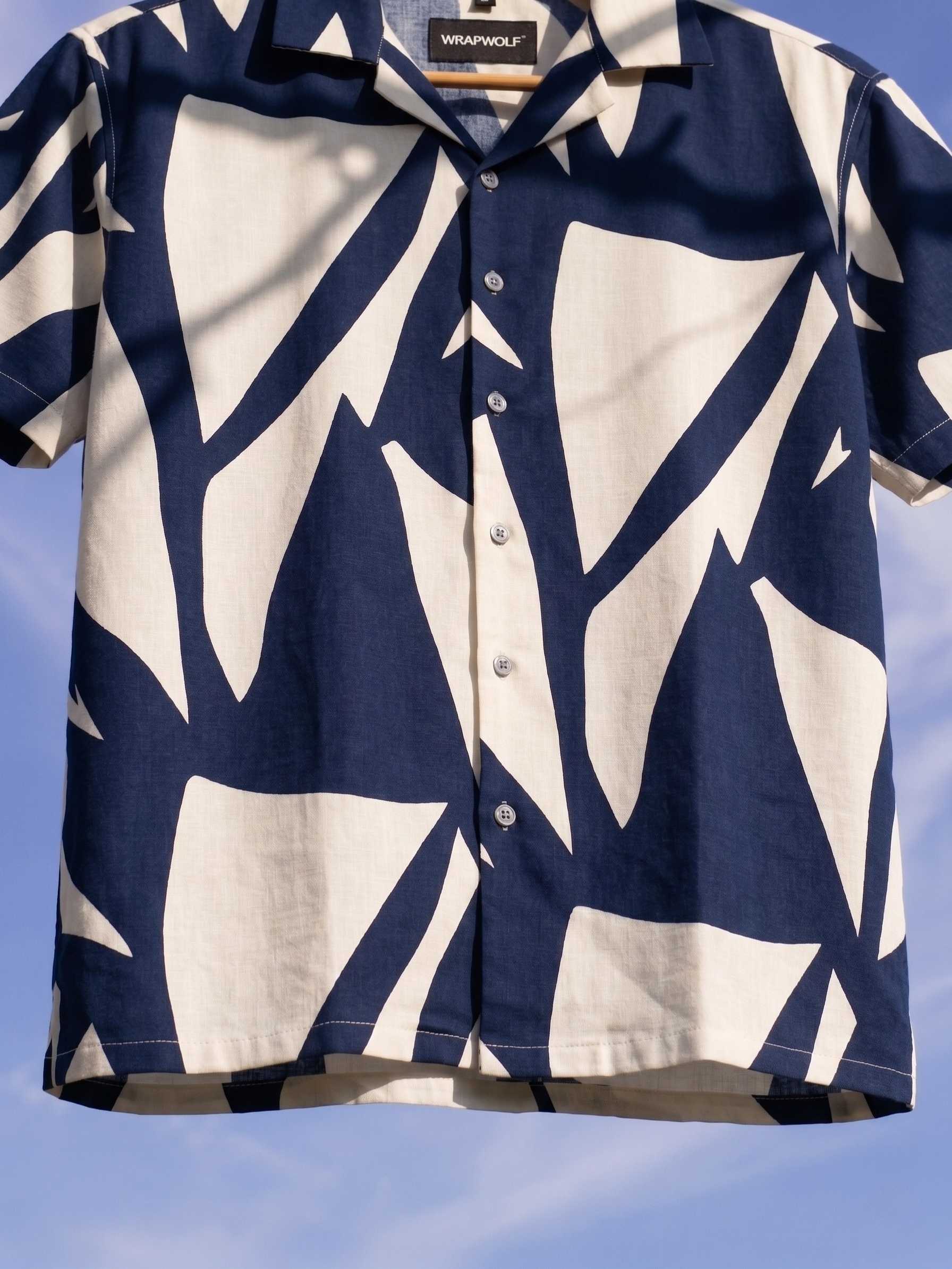 Indigo Brushstroke Shirt