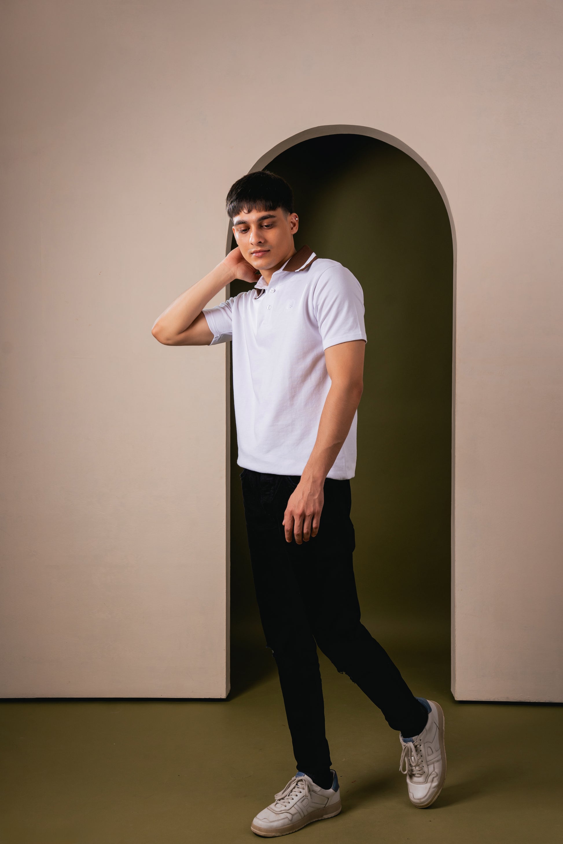 Imperial Crest Polo - White T-Shirt