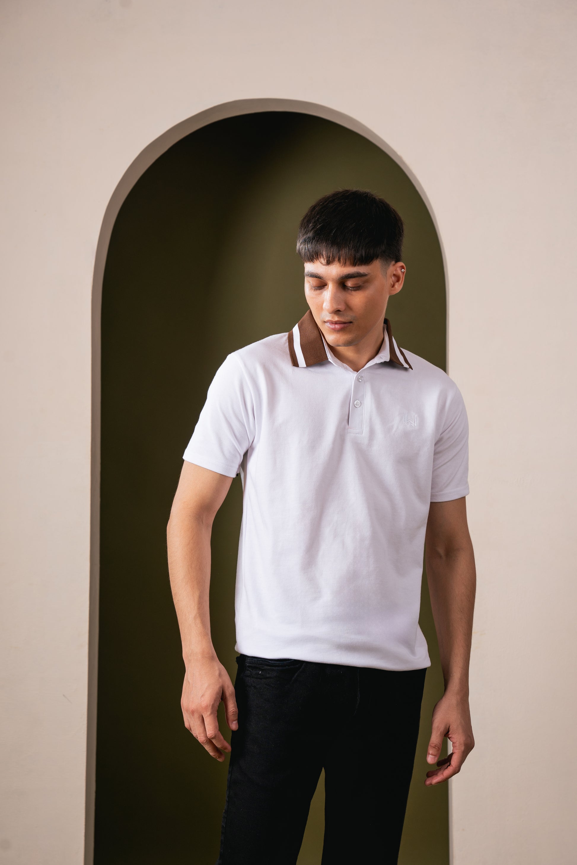 Imperial Crest Polo - White T-Shirt