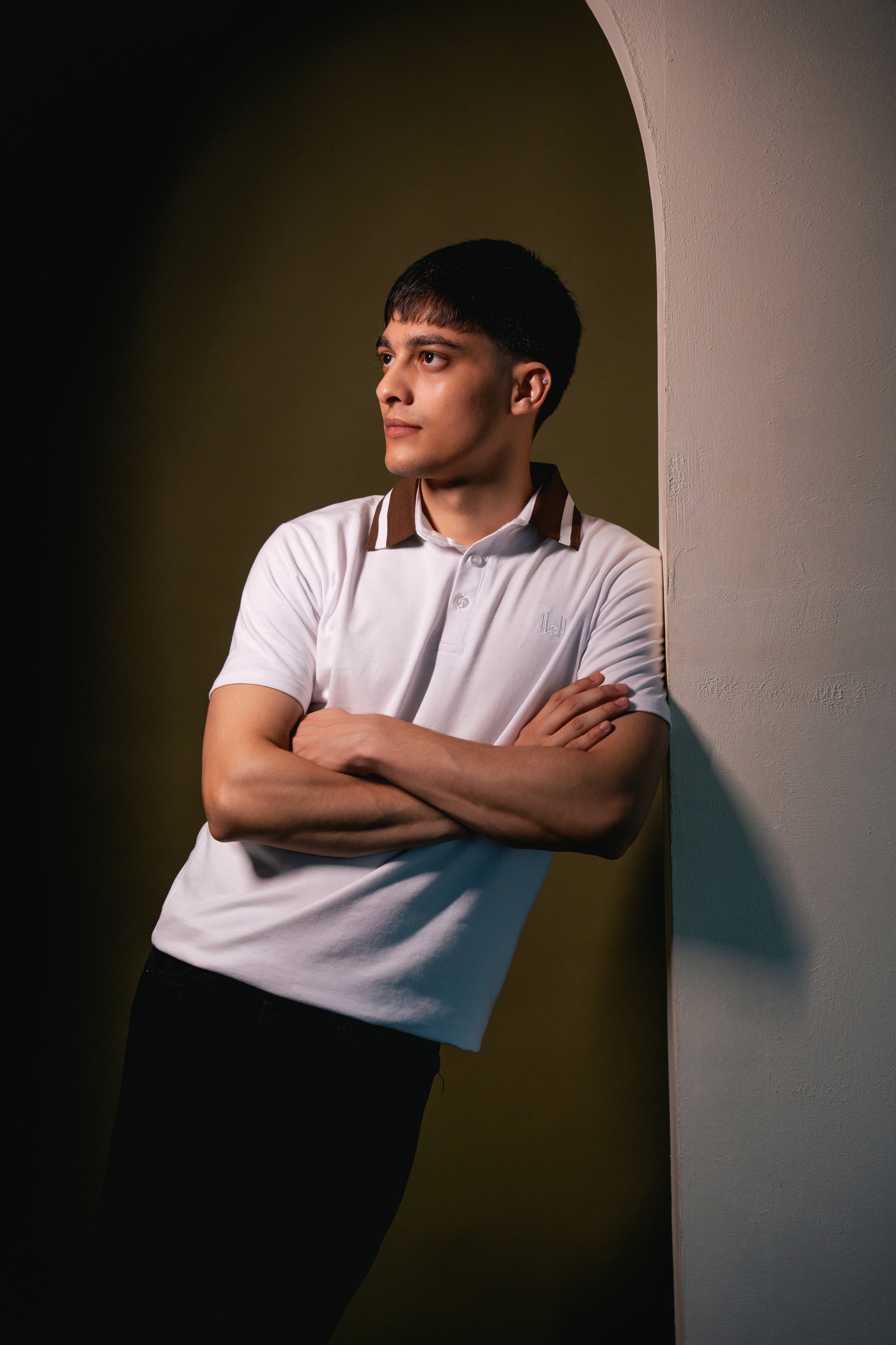 Imperial Crest Polo - White T-Shirt