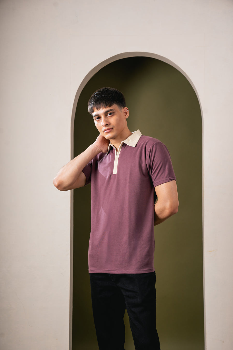 Monarch Zip Polo – Brownie T-Shirt