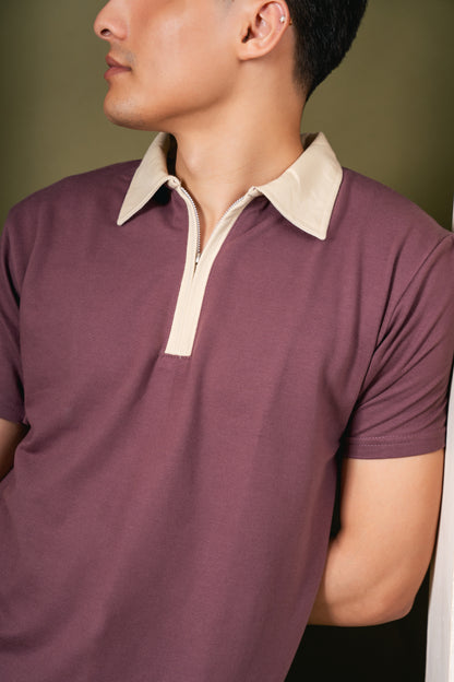 Monarch Zip Polo – Brownie T-Shirt