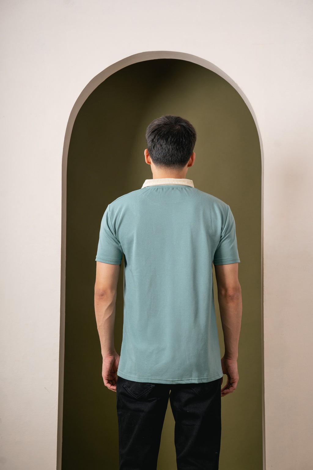 Monarch Zip Polo – Pistachio T-Shirt