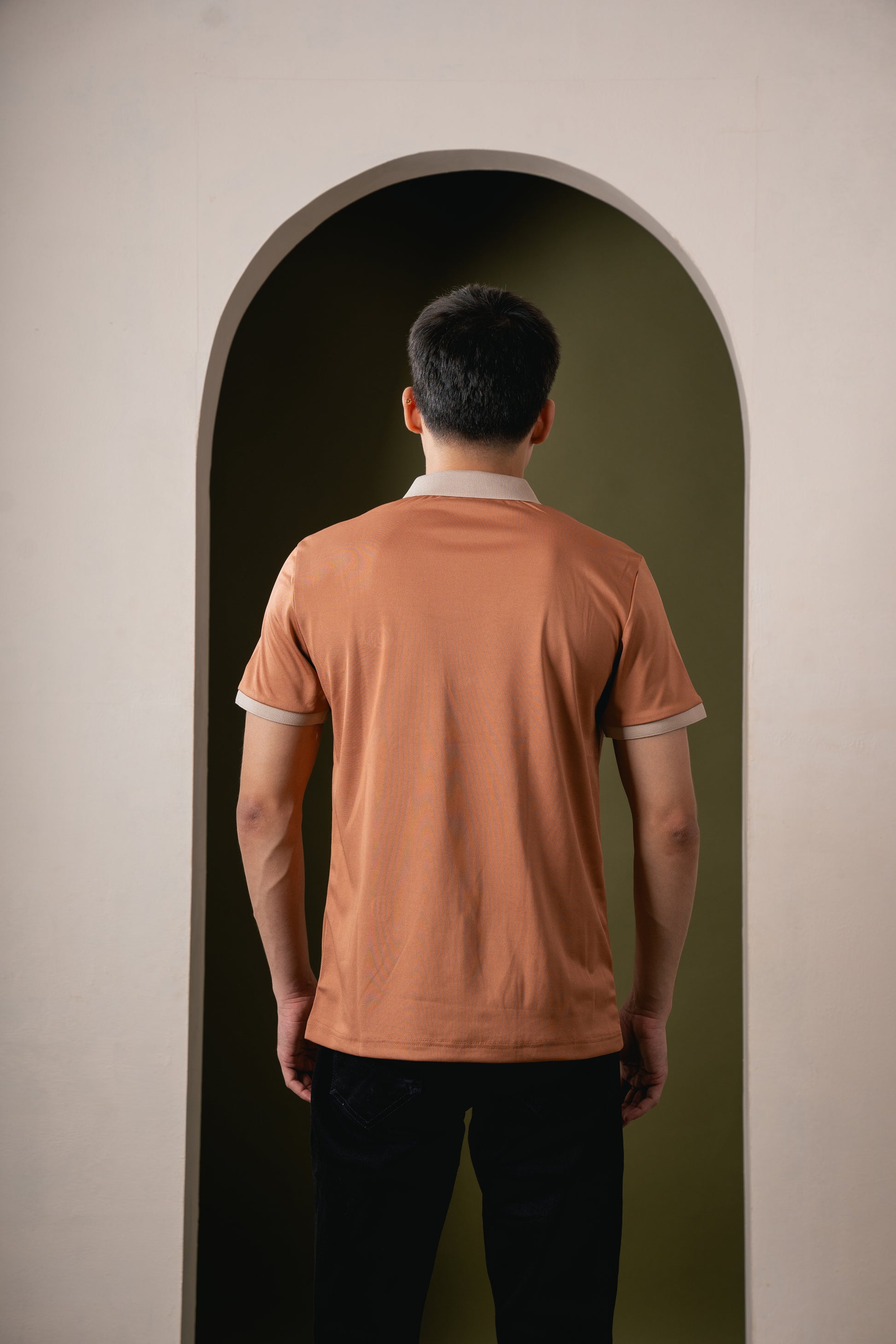 SlateEdge Polo – Orange T-Shirt