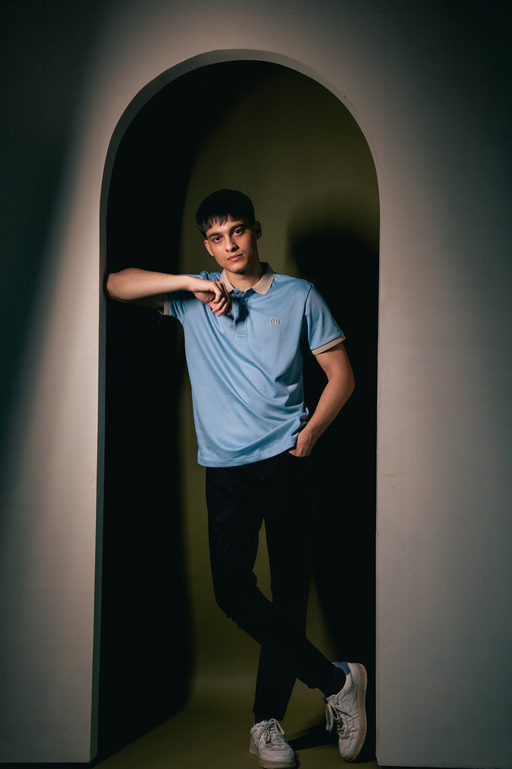 SlateEdge Polo – Blue T-Shirt