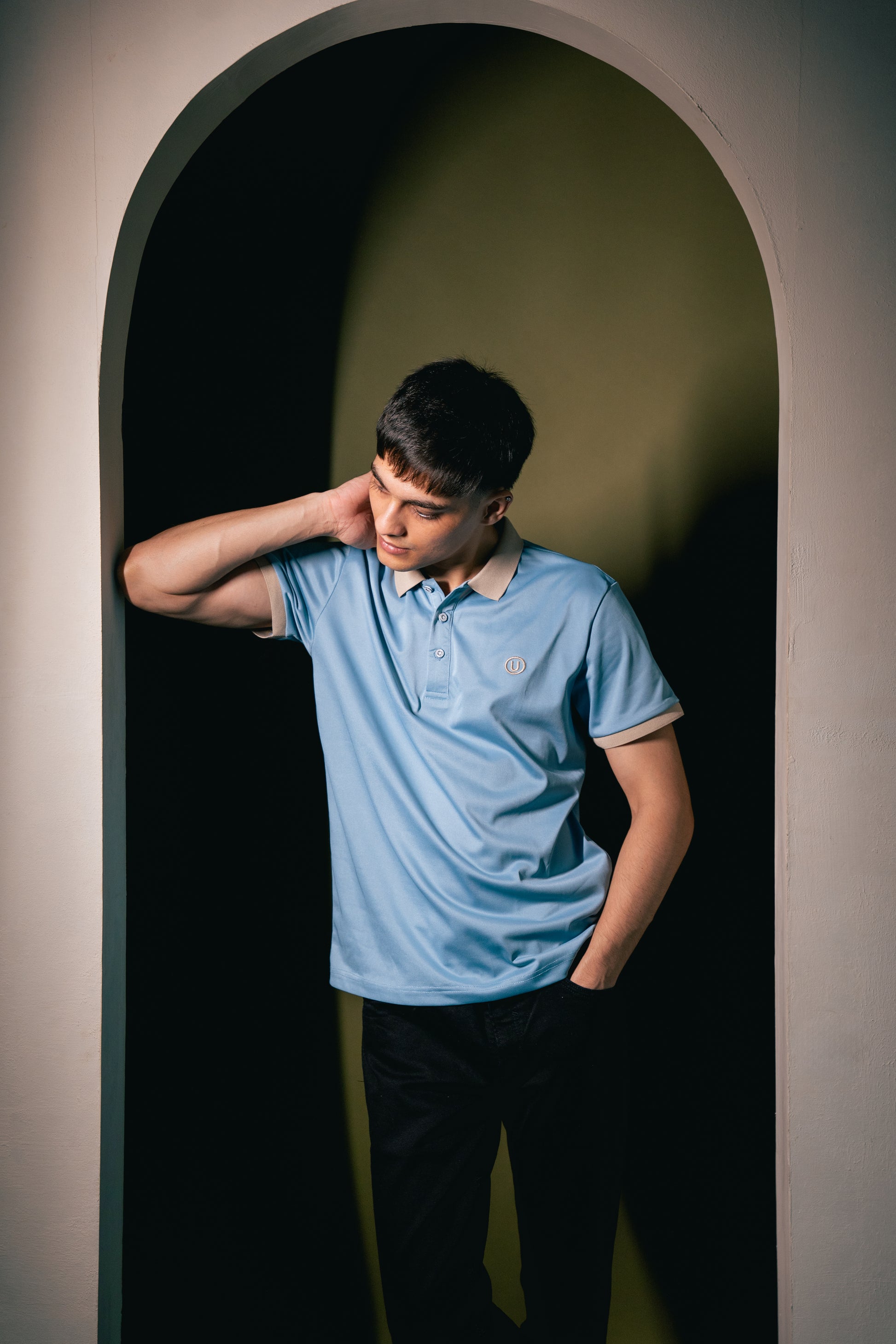 SlateEdge Polo – Blue T-Shirt