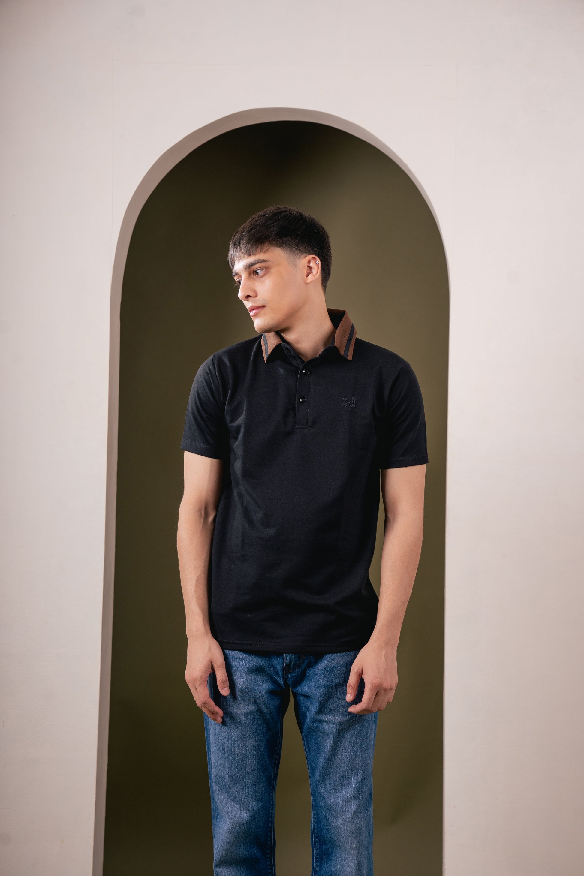 Imperial Crest Polo - Black T-Shirt