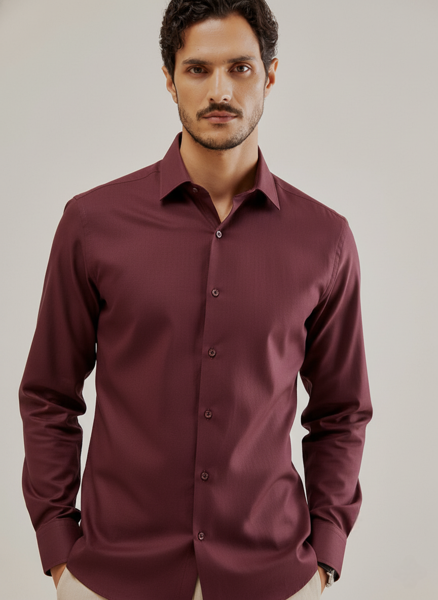 Rich Maroon Shirt