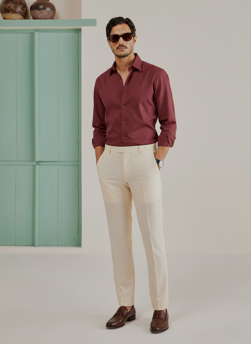 Rich Maroon Shirt