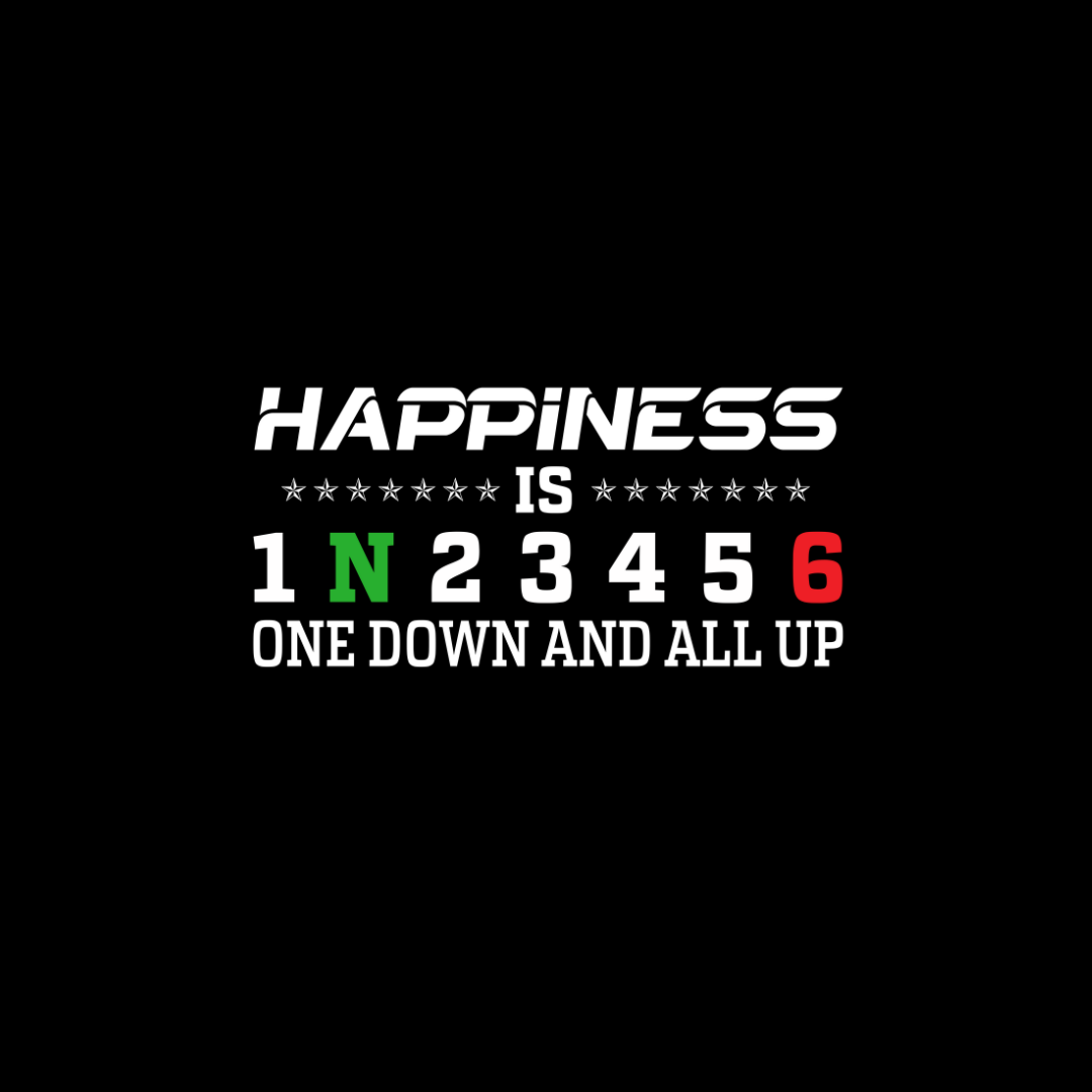 Happiness is One Down & All Up