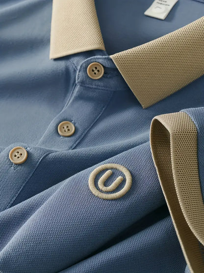 SlateEdge Polo – Blue T-Shirt