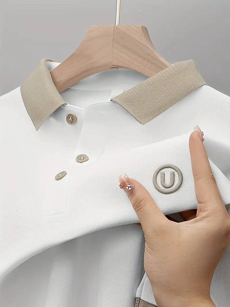 SlateEdge Polo – White T-Shirt