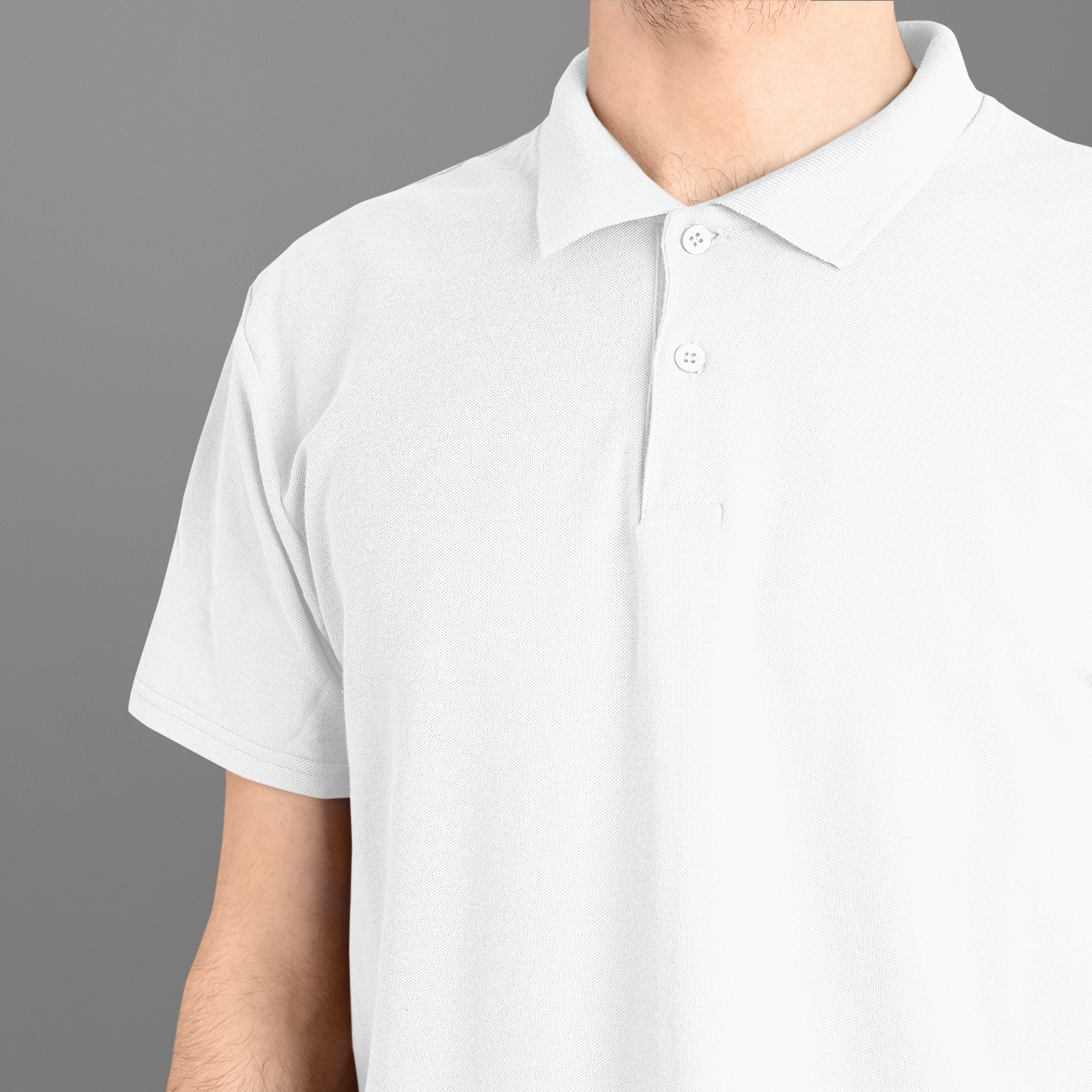 White Color Unisex Polo T-Shirt