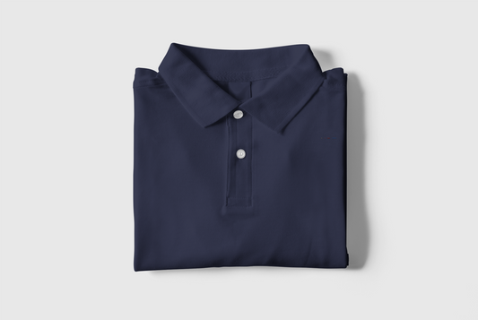 Navy Blue Color Unisex Polo T-Shirt