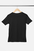 Solid: Black Round Neck T-Shirt