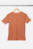 Solid: Coral Round Neck T-Shirt