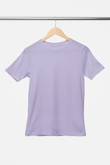 Solid: Lavender Round Neck T-Shirt