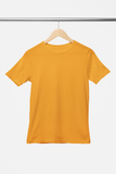 Solid: Golden Yellow  Round Neck T-Shirt