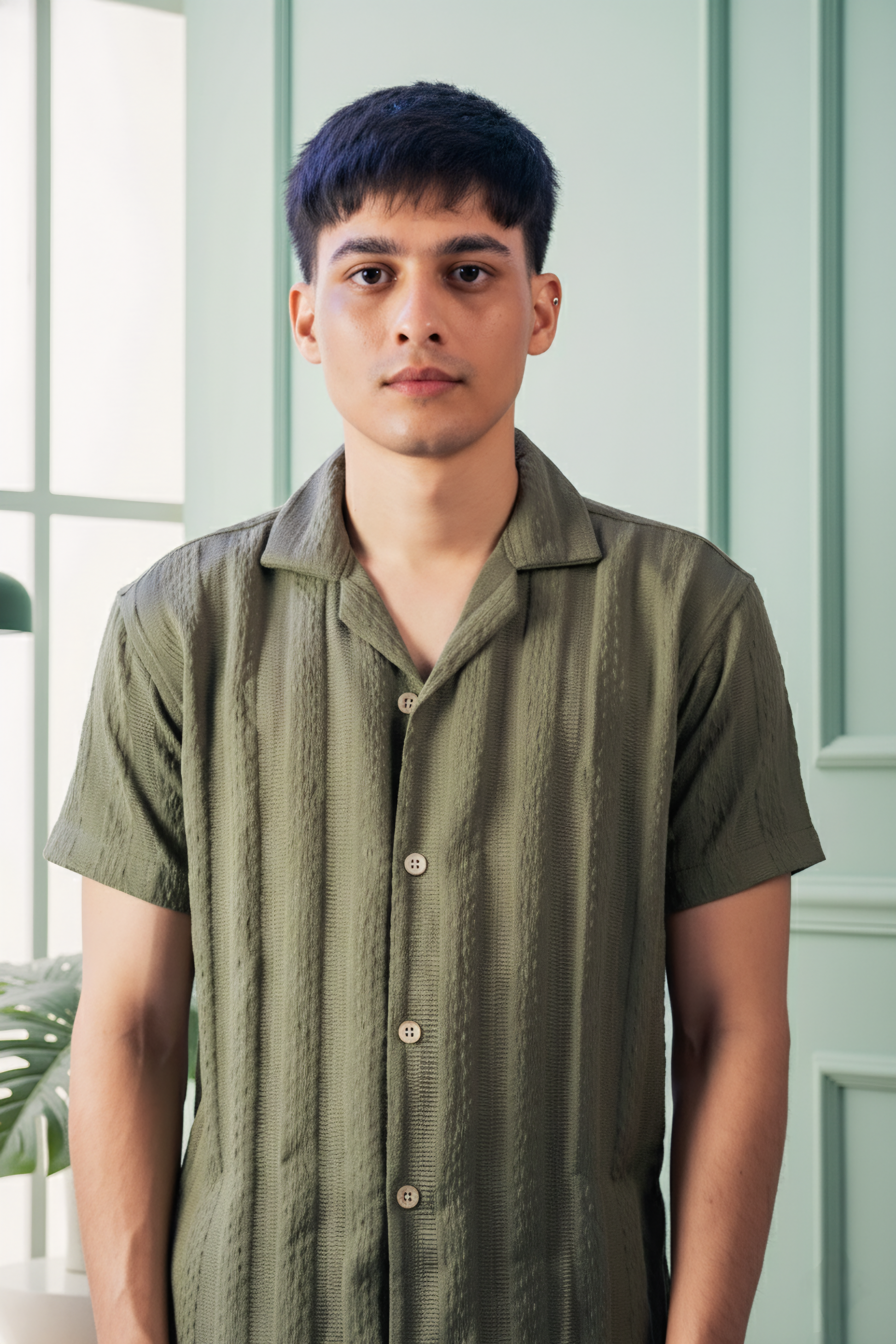 Sage-wood Green Shirt