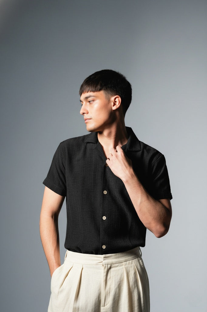 Onyx Black Liocine Shirt