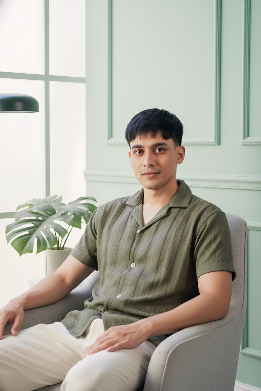 Sage-wood Green Shirt